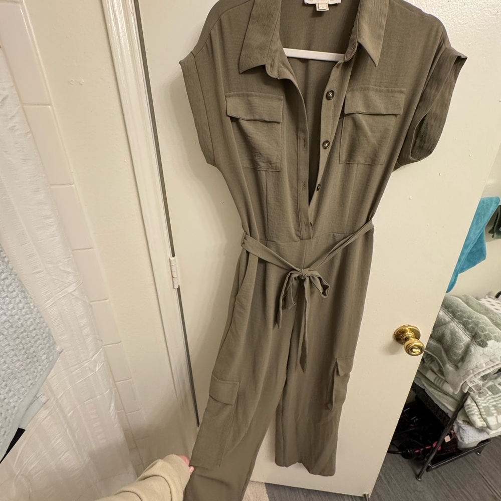 Olive Green Jumpsuit